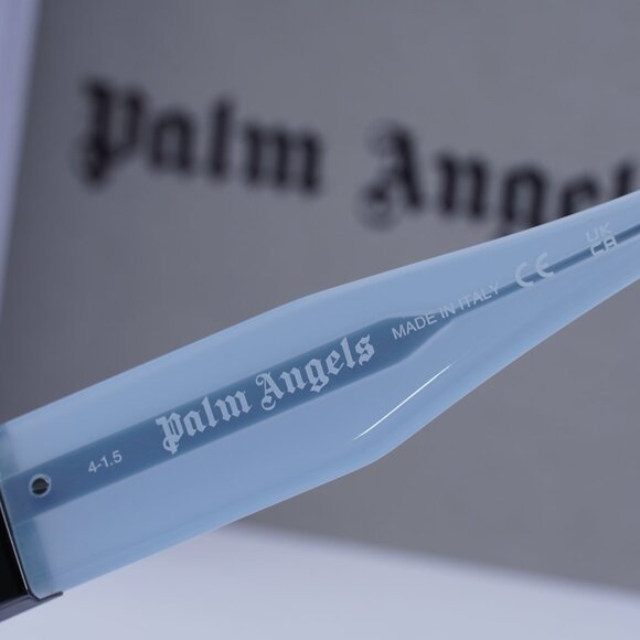 Palm Angels PERI10J MAGNOLIA 4007 Rectangle Sunglasses - Blue/Dark Grey - Picture 6 of 9